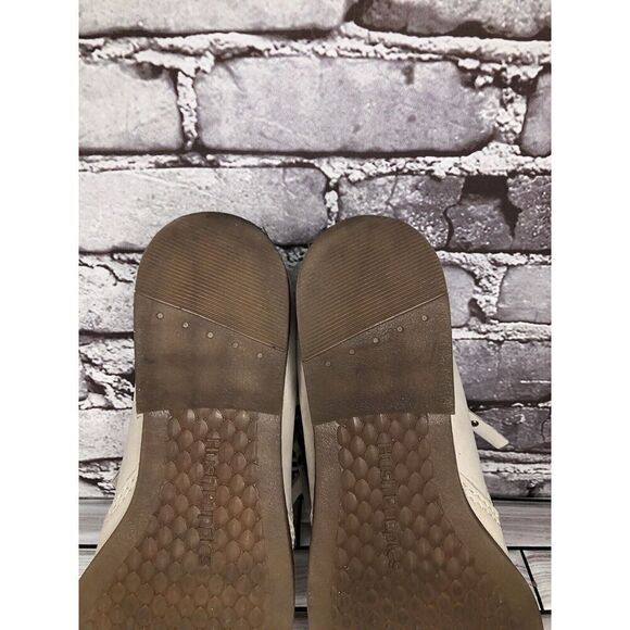 Hush Puppies Medium Moyen Ivory Suede Leather Zip Heel Booties Women Sz 8M US/39 - Picture 14 of 16